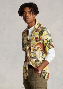 nyomtatott tábori ing 2680481050 férfiak Ralph Lauren több