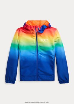 ombre vízlepergető csomagolható kabát 2680489827 gyerekek Ralph Lauren szivárvány ombre