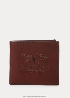 örökség teljes kiőrlésű pénztárca 2680482295 férfiak Ralph Lauren barna