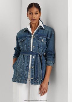 öves farmer mezei kabát 2680484056 nők Ralph Lauren erdővidéki mosás