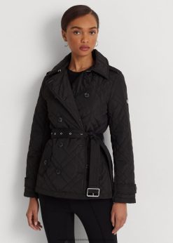 öves gyémánt steppelt pávakabát 2680484129 nők Ralph Lauren fekete