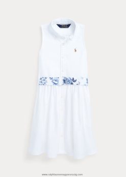 öves pamut oxford ingruha 2680486810 gyerekek Ralph Lauren fedélzetmosó fehér