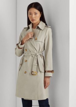 öves trench kabát 2680484141 nők Ralph Lauren pergamen krém