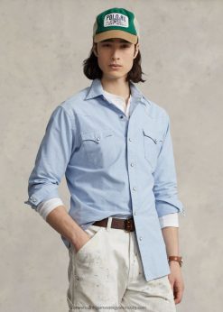 oxford nyugati ing 268048458 férfiak Ralph Lauren kék