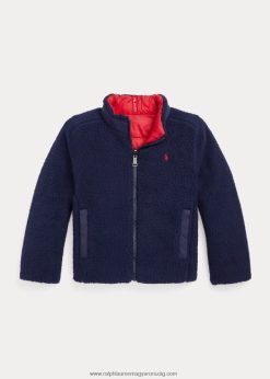 p-réteg 2 megfordítható kabát 2680487428 gyerekek Ralph Lauren newport navy/rl 2000 piros