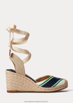 paislee vászon espadrill 2680489722 nők Ralph Lauren természetes/kifinomult haditengerészet