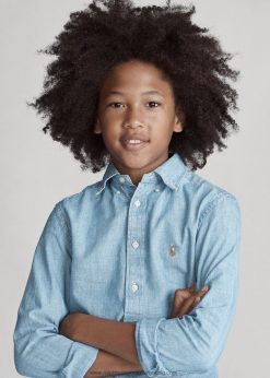 pamut chambray ing 2680486070 gyerekek Ralph Lauren világoskék