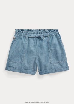 pamut chambray tábor rövid 2680487105 gyerekek Ralph Lauren indigó