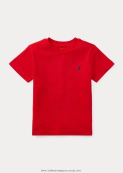 pamut dzsörzé crewneck póló 2680485891 gyerekek Ralph Lauren 2000 rl piros