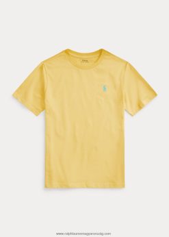 pamut dzsörzé crewneck póló 2680486277 gyerekek Ralph Lauren kukorica sárga