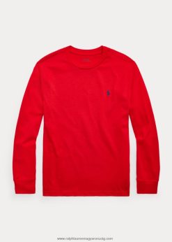 pamut dzsörzé hosszú ujjú póló 2680486287 gyerekek Ralph Lauren 2000 rl piros