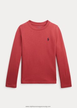 pamut dzsörzé hosszú ujjú póló 2680486897 gyerekek Ralph Lauren chili paprika
