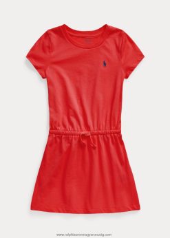 pamut dzsörzé póló ruha 2680487356 gyerekek Ralph Lauren jobboldali piros