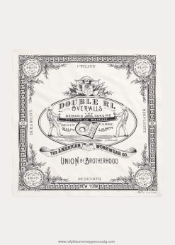 pamut grafikus bandanna 2680485484 férfiak Ralph Lauren fehér fekete