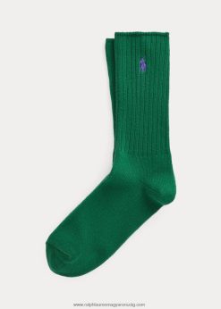pamut keverékű legénységi zokni 2680482605 férfiak Ralph Lauren erdő