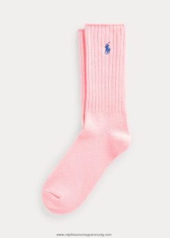 pamut keverékű legénységi zokni 2680482610 férfiak Ralph Lauren világos rózsaszín