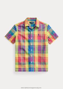 pamut madras tábori ing 2680486148 gyerekek Ralph Lauren sárga/piros multi