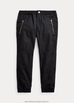pamut poplin jogger nadrág 2680485923 gyerekek Ralph Lauren fekete