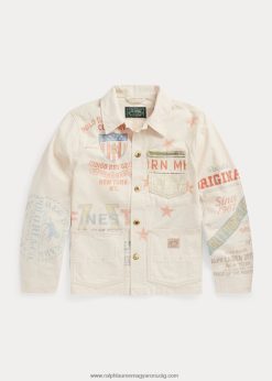 pamut twill grafikus kabát 2680486170 gyerekek Ralph Lauren kody mosás