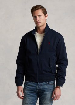 pamut twill kabát 2680488580 férfiak Ralph Lauren gyűjtemény haditengerészet