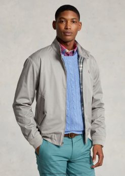 pamut twill kabát 2680488581 férfiak Ralph Lauren szürke köd