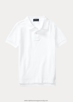 pamuthálós egyenruha póló 2680485851 gyerekek Ralph Lauren fehér