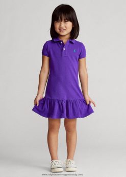 pamuthálós pólóruha 2680486769 gyerekek Ralph Lauren faház lila