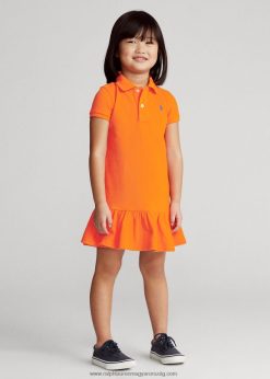 pamuthálós pólóruha 2680486772 gyerekek Ralph Lauren vitorlás narancs