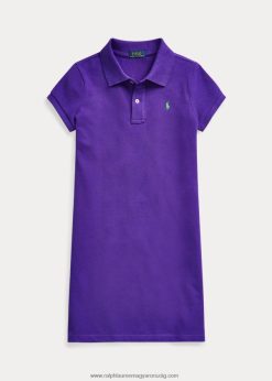 pamuthálós pólóruha 2680487018 gyerekek Ralph Lauren faház lila