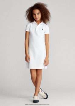 pamuthálós pólóruha 2680487021 gyerekek Ralph Lauren fehér