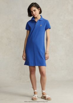 pamuthálós pólóruha 2680489244 nők Ralph Lauren új írisz kék