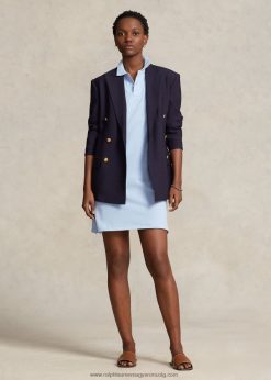 pamuthálós pólóruha 2680489245 nők Ralph Lauren irodai kék