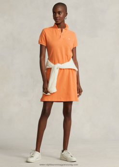 pamuthálós pólóruha 2680489248 nők Ralph Lauren kulcs nyugati narancs