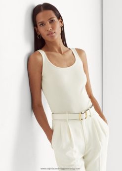 pamutkeverék felső 2680483827 nők Ralph Lauren mascarpone krém