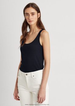 pamutkeverék felső 2680483828 nők Ralph Lauren haditengerészet