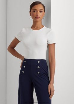 pamutkeverék póló 2680484255 nők Ralph Lauren fehér