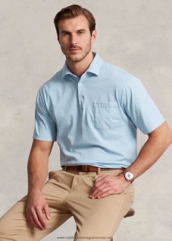 pamutvászon pólóing 2680481596 férfiak Ralph Lauren kobalt kék