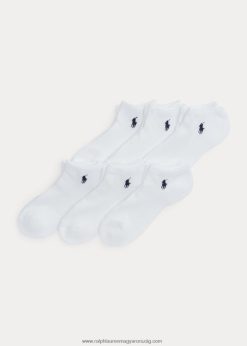 párnázott hálós bokazokni 6 db 2680485500 nők Ralph Lauren fehér