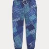 patchwork-mintás francia frottír jogger nadrág 2680487620 gyerekek Ralph Lauren indigó patchwork