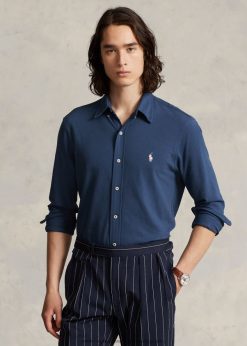 pehelykönnyű hálós ing 268048415 férfiak Ralph Lauren régi királyi