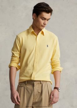pehelykönnyű hálós ing 268048416 férfiak Ralph Lauren kukorica sárga