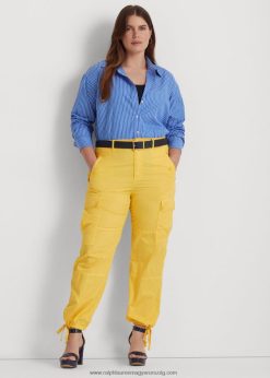 pehelysúlyú twill cargo bokanadrág 2680484807 nők Ralph Lauren naphal sárga