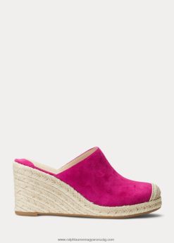 pennie velúr espadrill 2680485047 nők Ralph Lauren fuschia bogyó