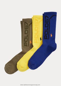 performance crew zokni 3 db 2680482318 férfiak Ralph Lauren válogatott