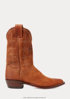 plainview velúr cowboy csizma 2680482137 férfiak Ralph Lauren könnyű java 002