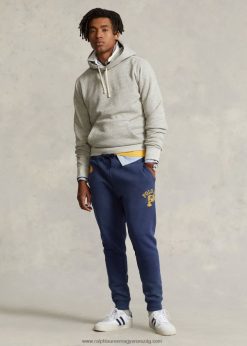 polár grafikus jogger nadrág 268048799 férfiak Ralph Lauren sötét kobalt