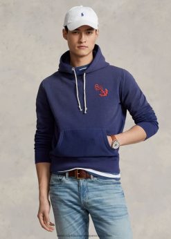 polár grafikus pulcsi 2680481150 férfiak Ralph Lauren sötét kobalt