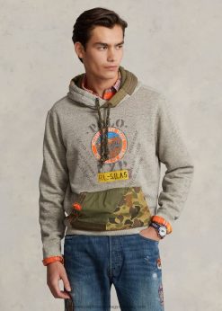 polár grafikus pulcsi 268048133 férfiak Ralph Lauren sötét évjáratú hangamárga