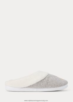 polár logós papucs 2680489719 nők Ralph Lauren szürke hanga