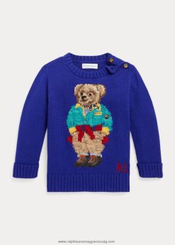 polo bear crewneck pulóver 2680488319 baba Ralph Lauren városi királyi
